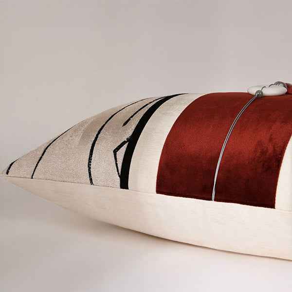 Velvet White Burgundy 30x502