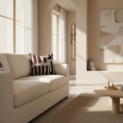 Abstract Burgundy White 45x453