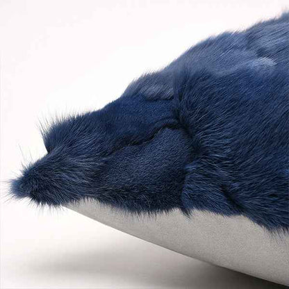 Fox Model, Blue Fur and Linen 45x454