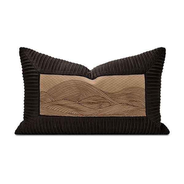 Embroidered Rectangular-Dark Brown 30x504