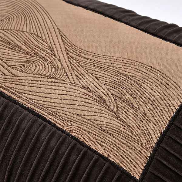 Embroidered Rectangular-Dark Brown 30x503