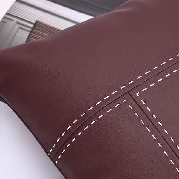 Double sided- texture and color matching  Leather Burgundy 45x457