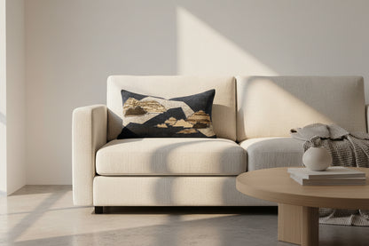 Navy Blue Grey Linen 30x501