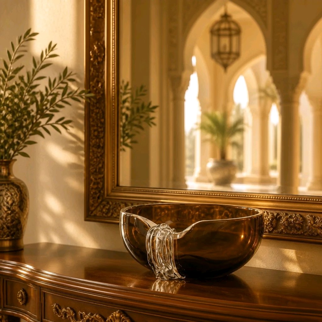 luxury-vases-handmade-concave-glass-bowl-artisan-notched-design-sculptural-centrepiece-for-serving-display-24-23-11-5-cm